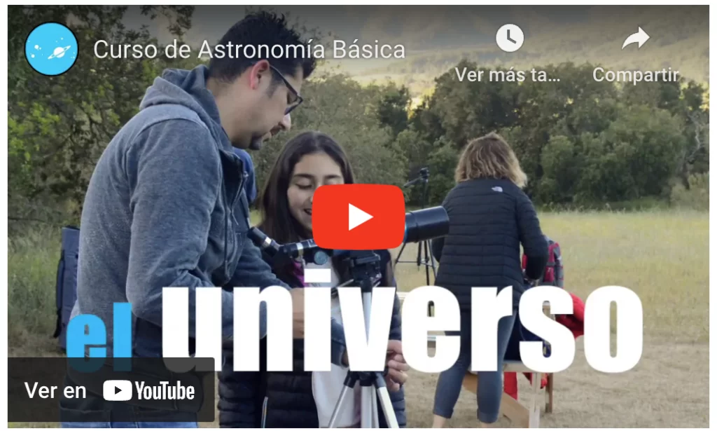 Curso de astronomía en Santiago